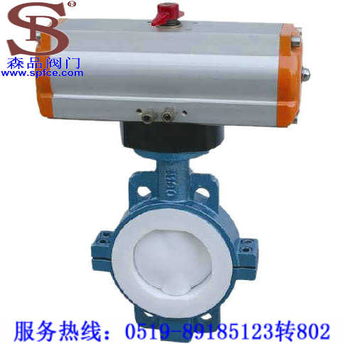 气动衬氟蝶阀D671F46-10C 衬氟蝶阀D671F46-10C
