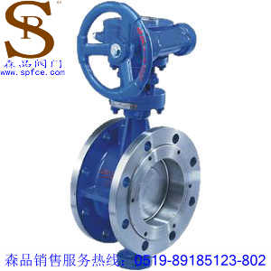 D343W-16P不锈钢蝶阀、不锈钢蜗轮蝶阀SPD343W、蜗轮法兰蝶阀